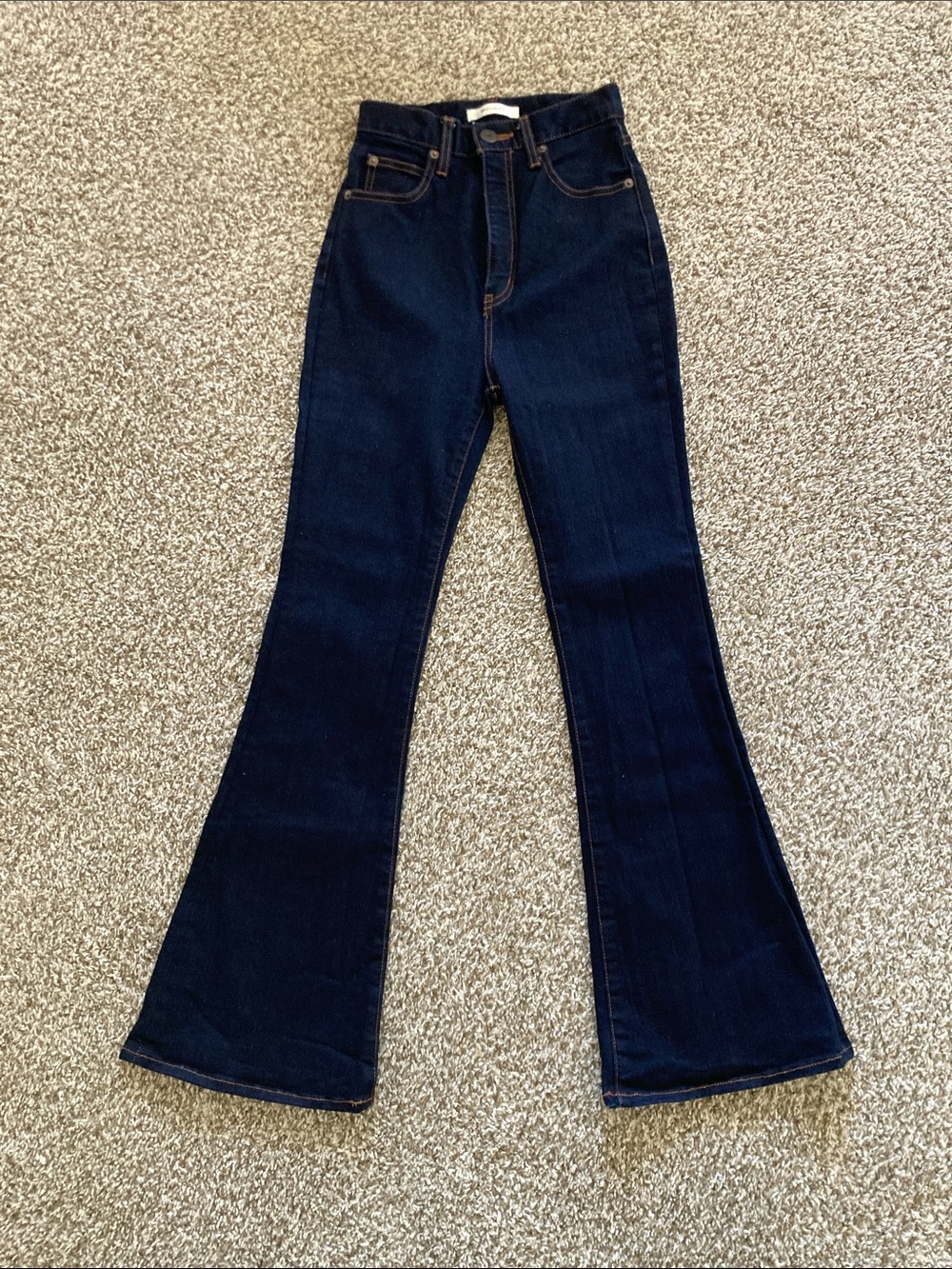 Moussy Dark Indigo Flare Jeans - Women's
